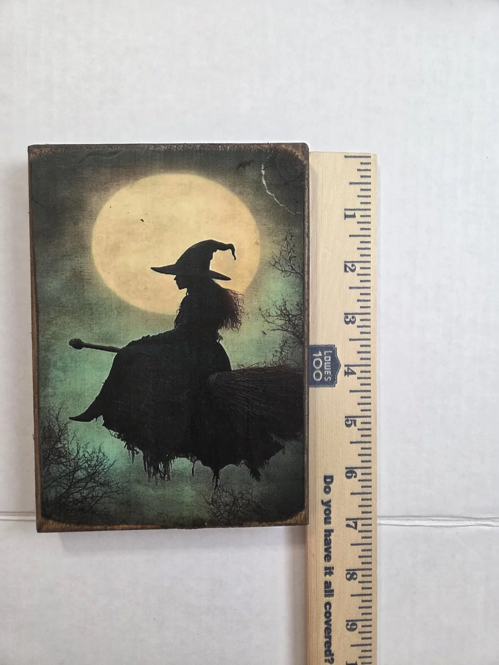 Vintage Style Black Witch Silhouette Wall Art
